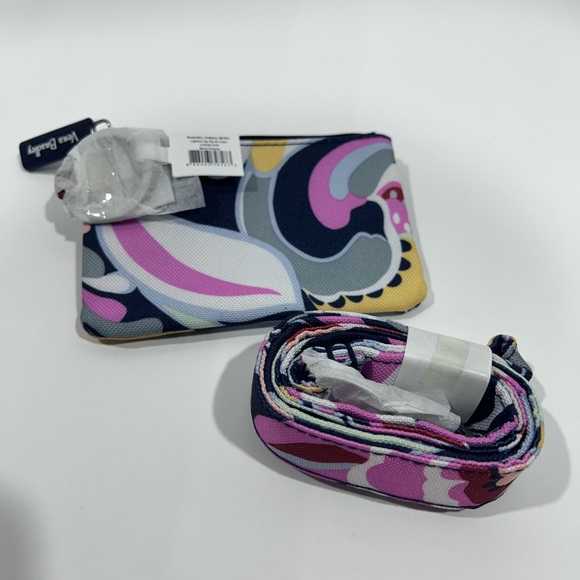 NEW -Vera Bradley "Mod Paisley" 1 inch wide Lanyard & ID CASE set - Picture 2 of 3